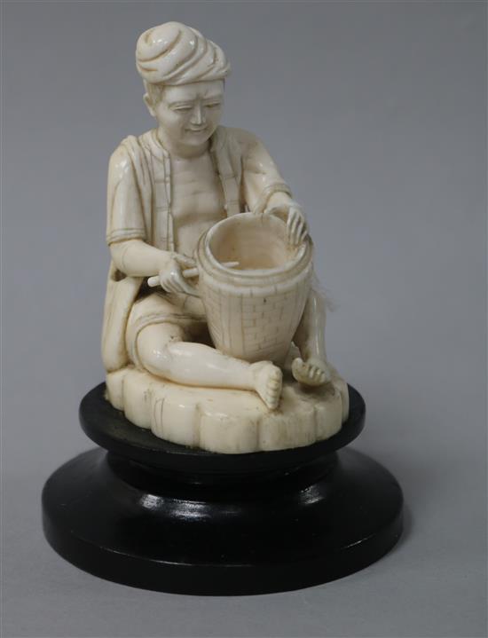 A Burmese ivory figure